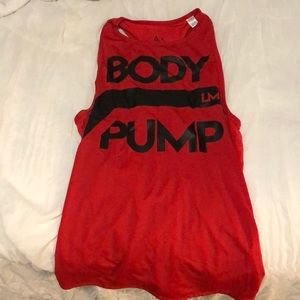Bodypump Les Mills tank red size small
